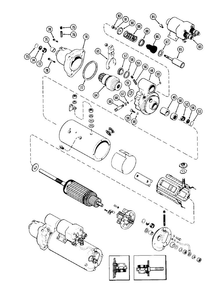 Схема запчастей Case 980 - (042) - R26137 STARTER, (504BDT) DIESEL ENGINE (06) - ELECTRICAL SYSTEMS