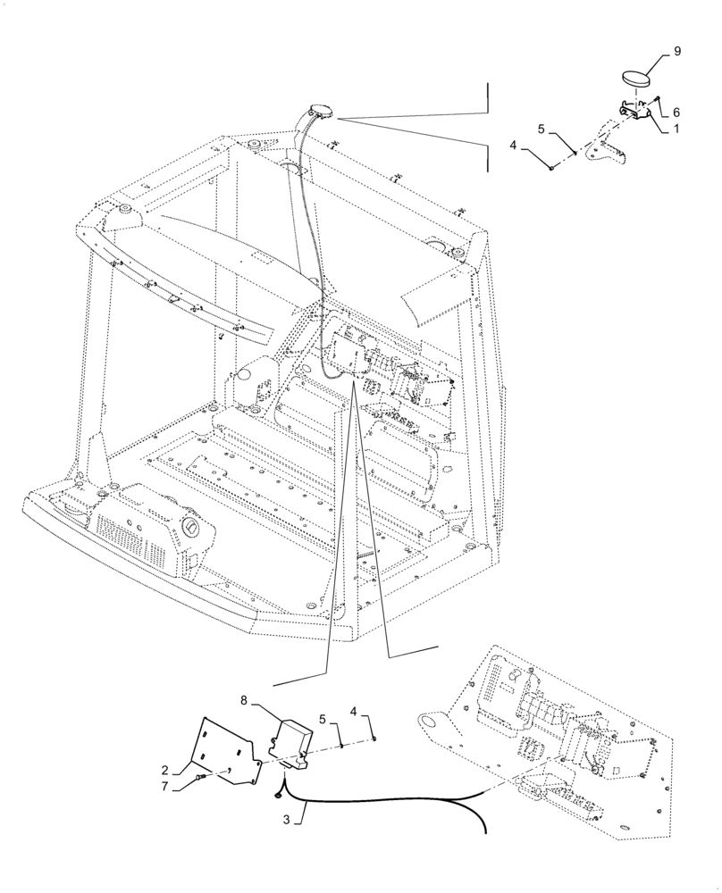 Схема запчастей Case DV210C - (55.991.AE) - TELEMATICS INSTALLATION (55) - ELECTRICAL SYSTEMS