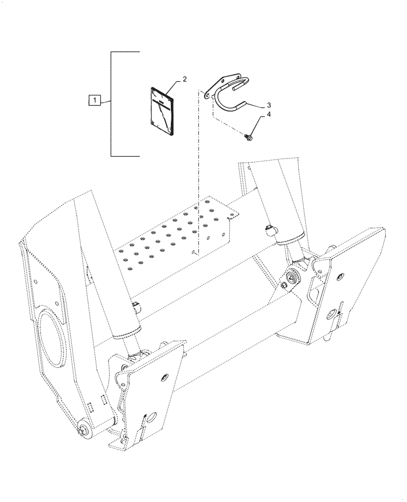 Схема запчастей Case SV340 - (88.100.35[07]) - DIA KIT, ATTACHMENT HOSE GUIDE, HYDRAULIC COUPLER (88) - ACCESSORIES