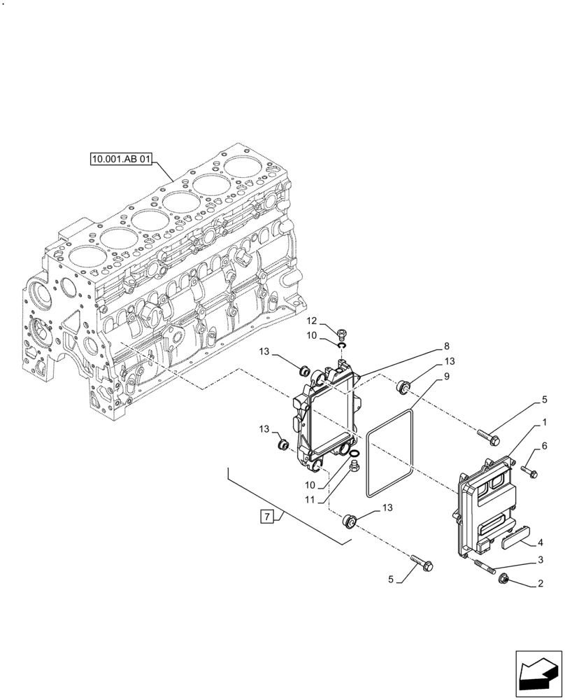 Схема запчастей Case F4HE9684U J104 - (55.015.AA) - ENGINE CONTROL UNIT (ECU) (55) - ELECTRICAL SYSTEMS