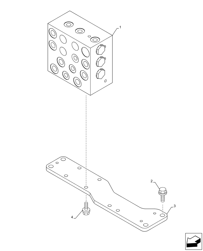 Схема запчастей Case CX210D NLC - (35.355.AR) - STD + VAR - 461558 - JOYSTICK, CUSHION, VALVE, CONTROL PATTERN SELECTION (35) - HYDRAULIC SYSTEMS