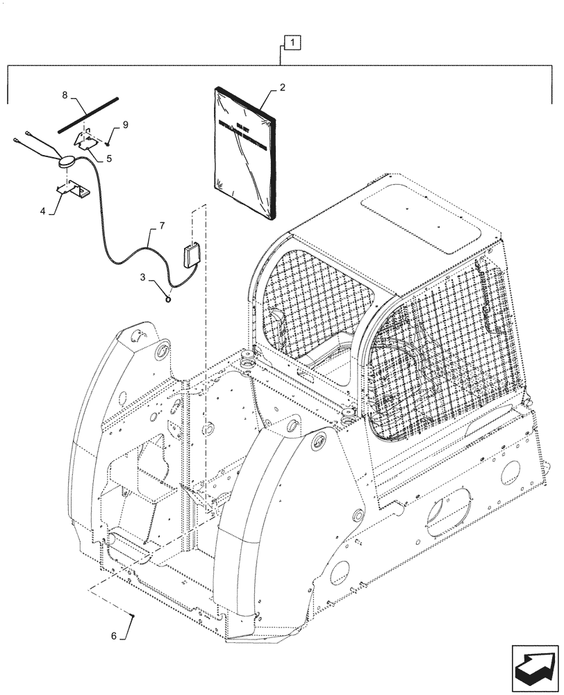 Схема запчастей Case TR340 - (88.100.55[40]) - DIA KIT, TELEMATIC SYSTEM (88) - ACCESSORIES