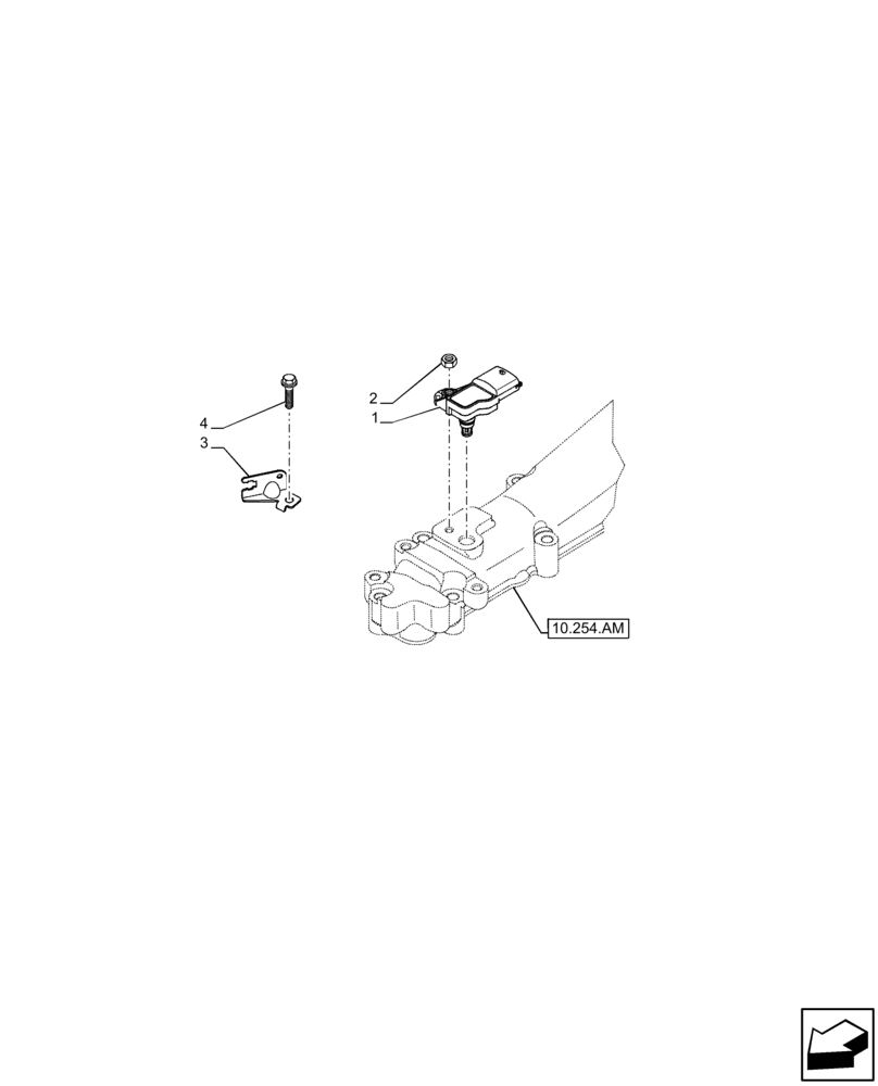 Схема запчастей Case F5BFL413E C001 - (55.014.AD) - AIR INTAKE, SENSOR (55) - ELECTRICAL SYSTEMS