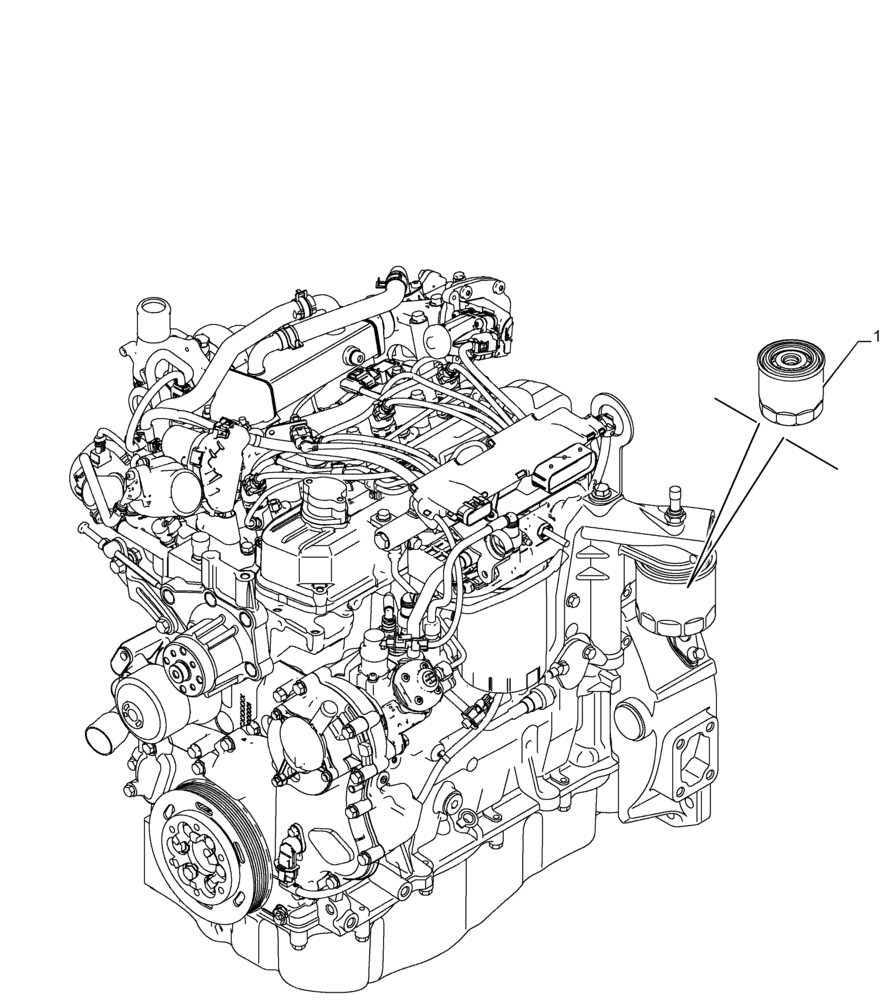 Схема запчастей Case F5BFL413E C001 - (05.100.03[01]) - FILTERS (05) - SERVICE & MAINTENANCE