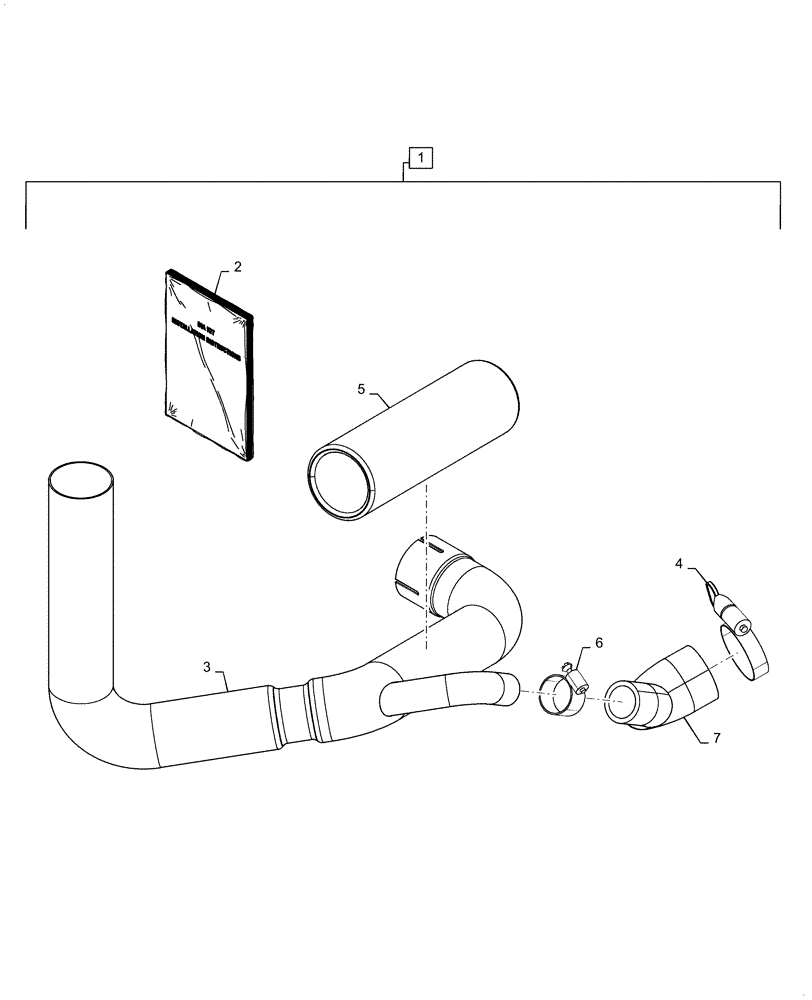 Схема запчастей Case TR310 - (88.100.10[01]) - DIA KIT, ASPIRATOR (88) - ACCESSORIES