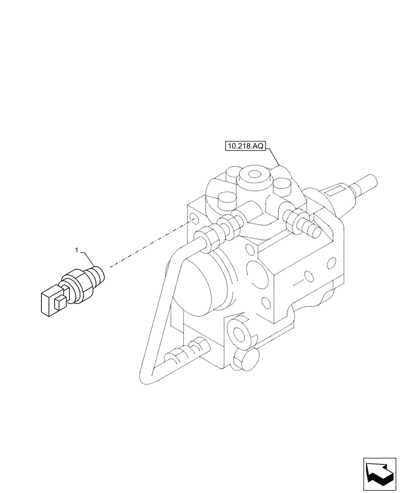 Схема запчастей Case AQ-4HK1XASS01 - (55.010.AJ) - FUEL INJECTION PUMP, SENSOR (55) - ELECTRICAL SYSTEMS