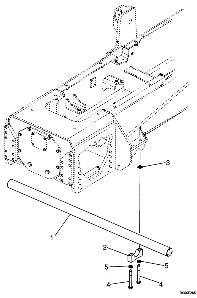 Схема запчастей Case 1150K - (09-08) - SHAFT, PIVOT (09) - CHASSIS/ATTACHMENTS