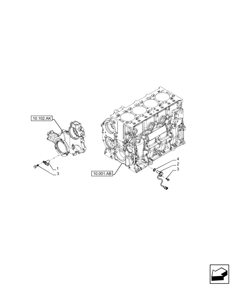 Схема запчастей Case F5BFL413D C001 - (55.015.AD) - TIMING CONTROL , SENSOR (55) - ELECTRICAL SYSTEMS