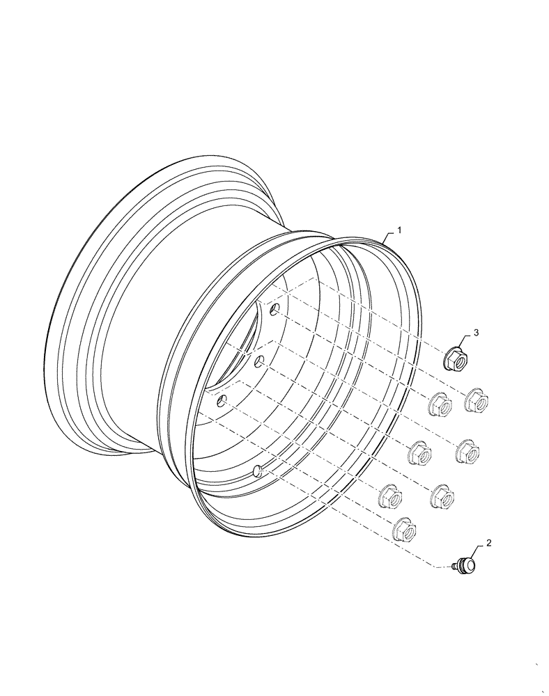 Схема запчастей Case SV280 - (44.511.AG[01]) - WHEELS (44) - WHEELS