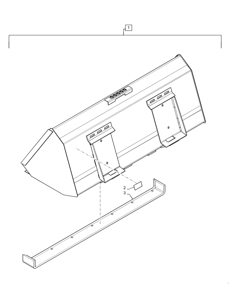 Схема запчастей Case SR175 - (82.300.AN[09]) - BUCKET, 72", LIGHT MATERIAL, GRAY (82) - FRONT LOADER & BUCKET