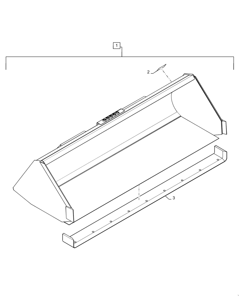 Схема запчастей Case TR310 - (82.300.AN[25]) - BUCKET, 84", HEAVY DUTY DIRT, GRAY (82) - FRONT LOADER & BUCKET