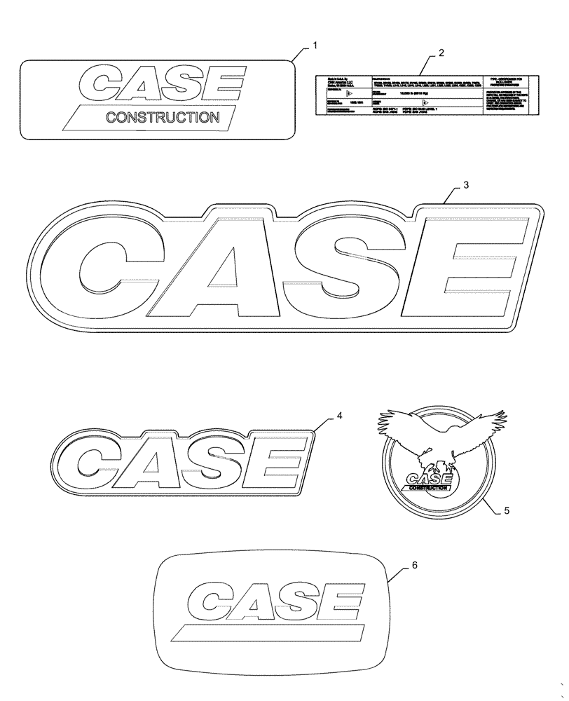 Схема запчастей Case SR240 - (90.108.AB[01]) - CASE DECALS (90) - PLATFORM, CAB, BODYWORK AND DECALS