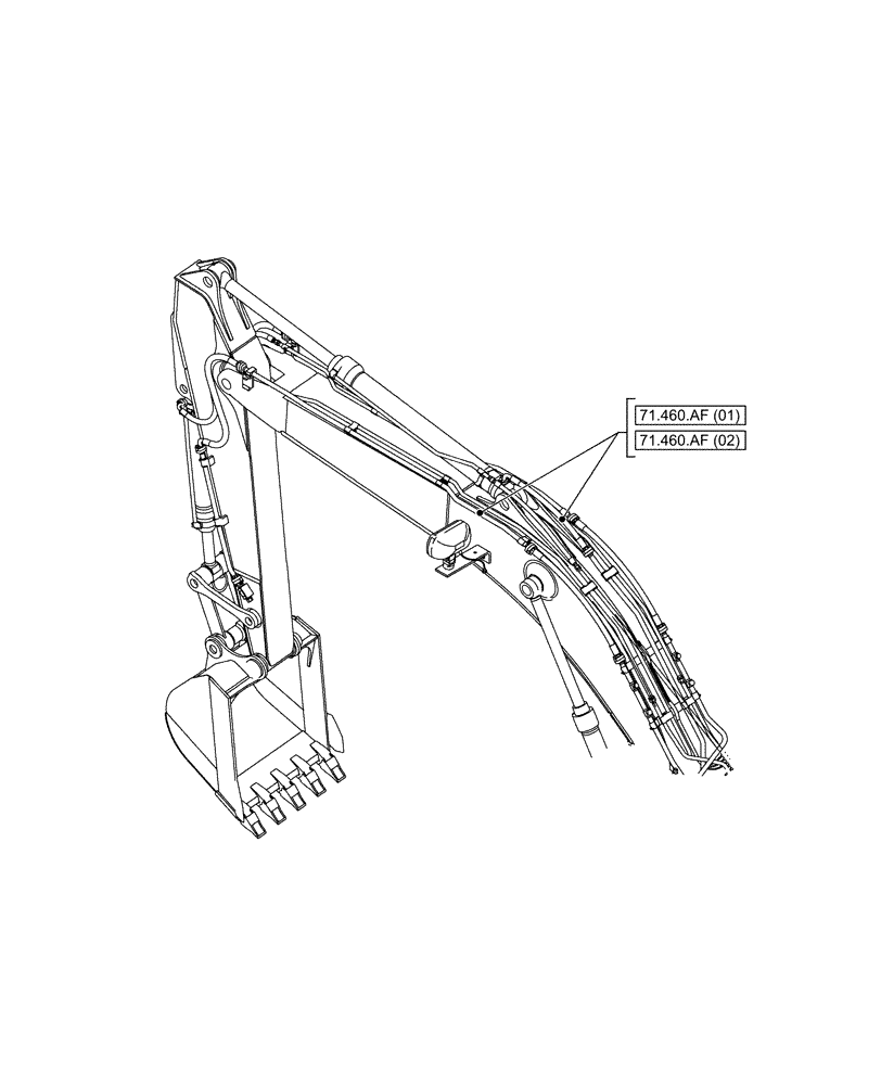 Схема запчастей Case CX210D LC LR - (00.000.71) - PICTORIAL INDEX - LUBRICANT (00) - GENERAL & PICTORIAL INDEX