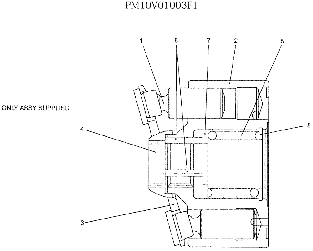 Схема запчастей Case CX27B - (07-026) - ROTARY ASSY (35) - HYDRAULIC SYSTEMS