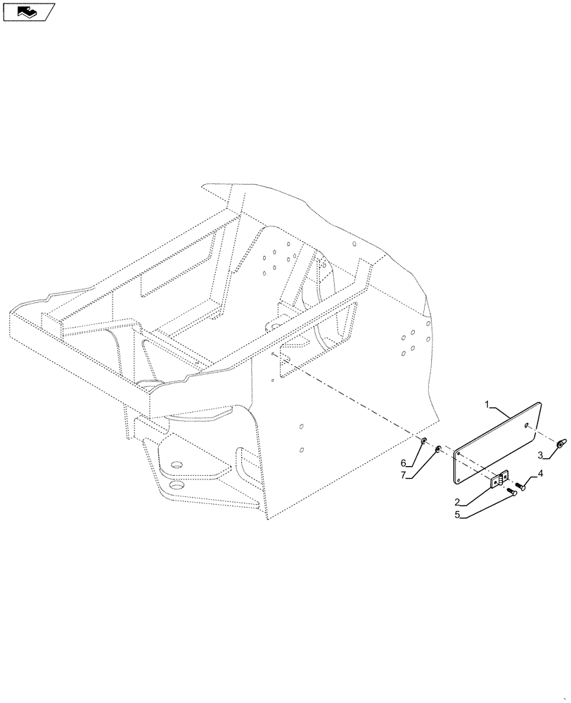 Схема запчастей Case SV211 - (39.100.AH[05]) - ACCESS DOOR LH (39) - FRAMES AND BALLASTING