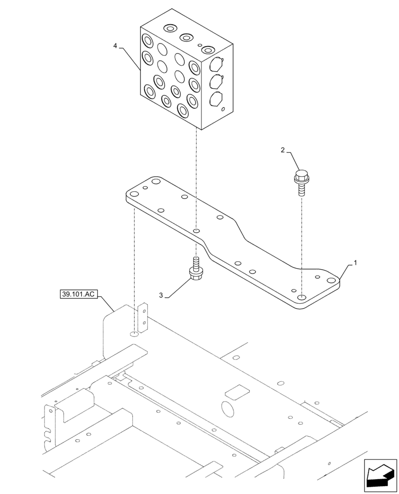 Схема запчастей Case CX300D LC - (35.355.AR[01]) - JOYSTICK, CUSHION, VALVE (35) - HYDRAULIC SYSTEMS