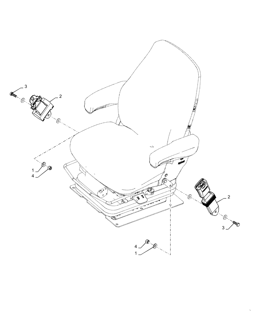 Схема запчастей Case 621F - (90.151.AD[01]) - SEAT BELT 2" (90) - PLATFORM, CAB, BODYWORK AND DECALS