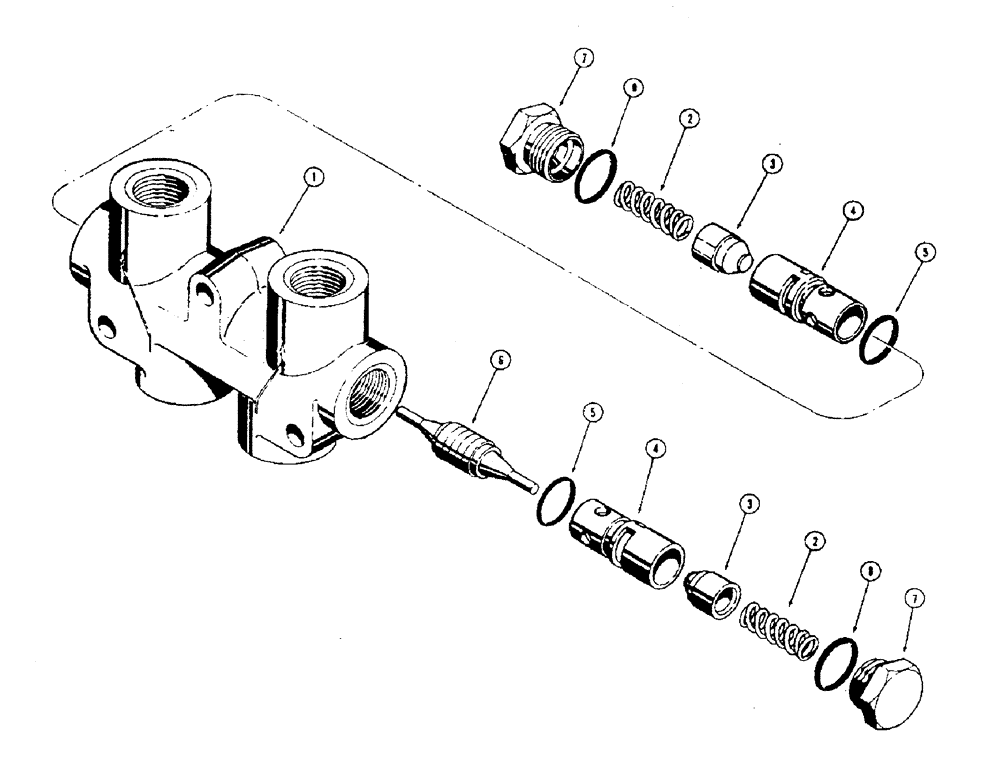 Схема запчастей Case 850 - (376) - D47256 CHECK VALVE (07) - HYDRAULIC SYSTEM