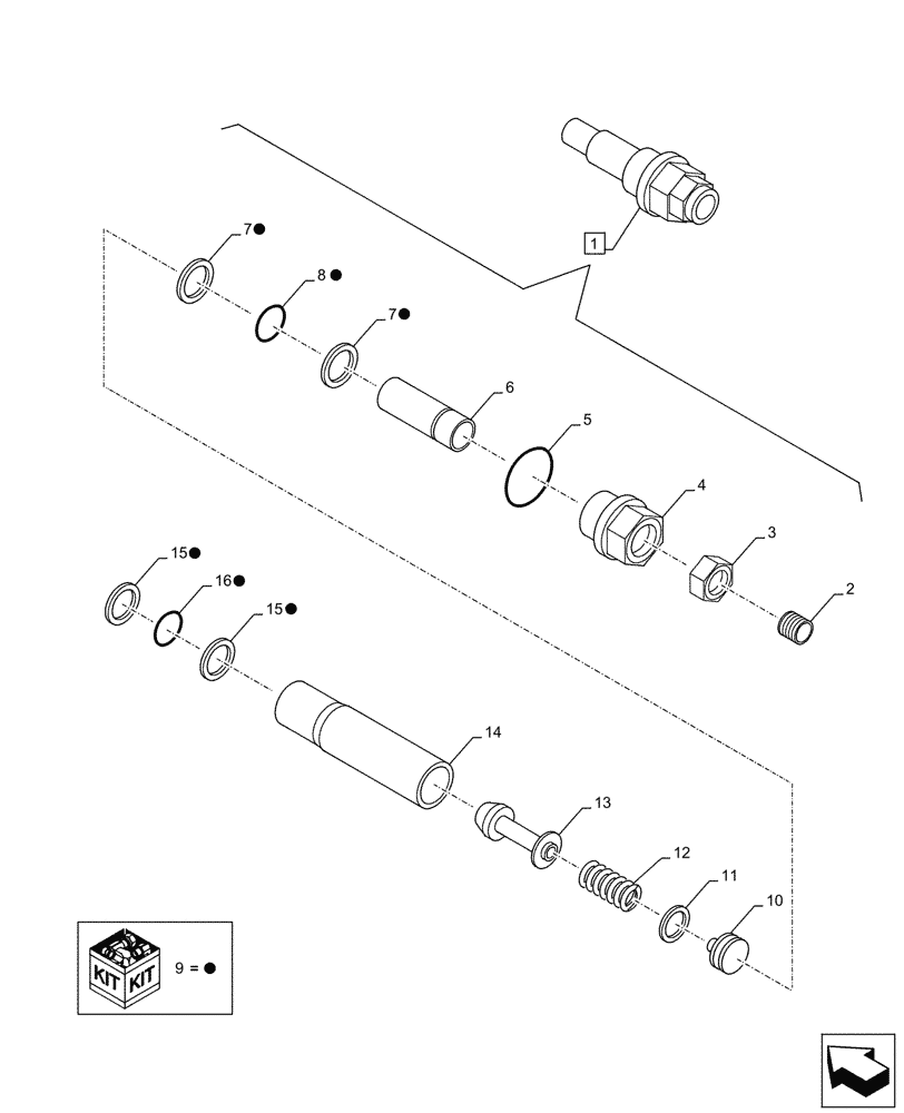 Схема запчастей Case CX210D LC LR - (35.353.AB) - TRAVEL MOTOR & REDUCTION GEAR, RELIEF VALVE, COMPONENTS (35) - HYDRAULIC SYSTEMS