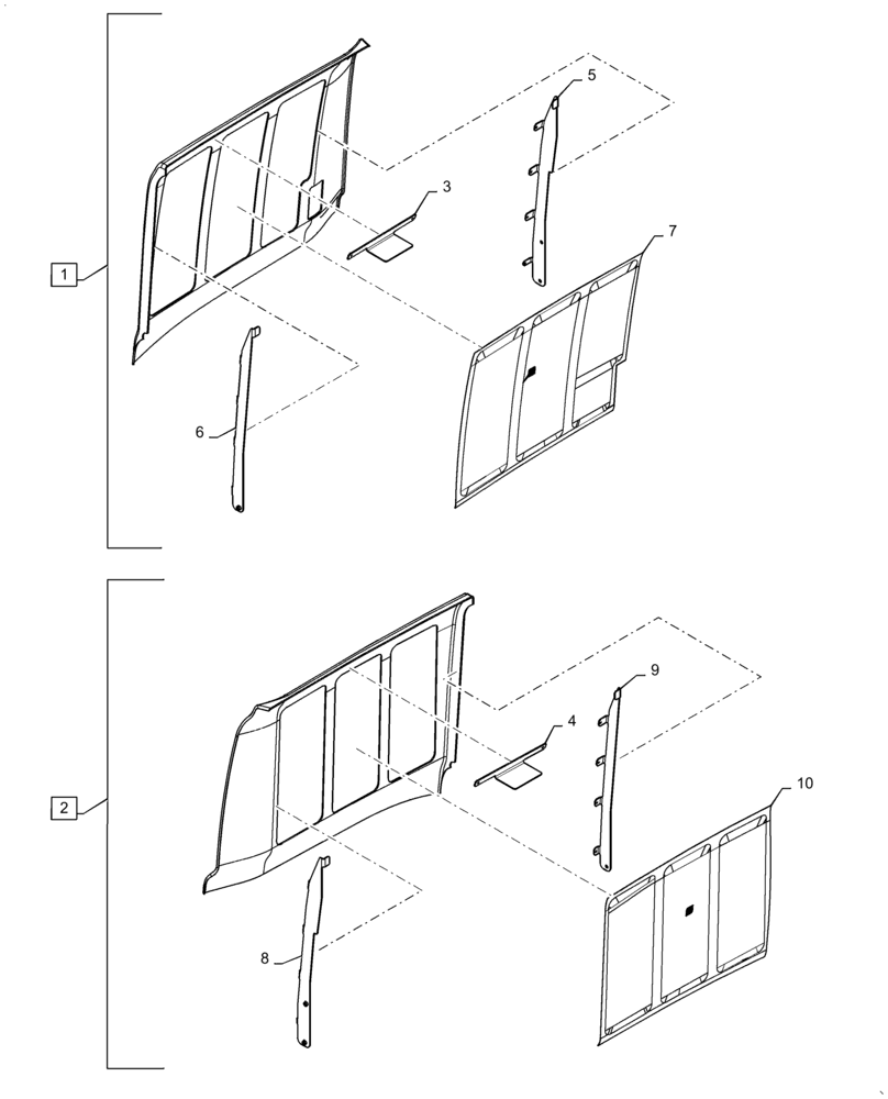 Схема запчастей Case 621F - (90.100.AU [04]) - HOOD, PANEL W/ BRACKET, BRIGHT YELLOW (90) - PLATFORM, CAB, BODYWORK AND DECALS