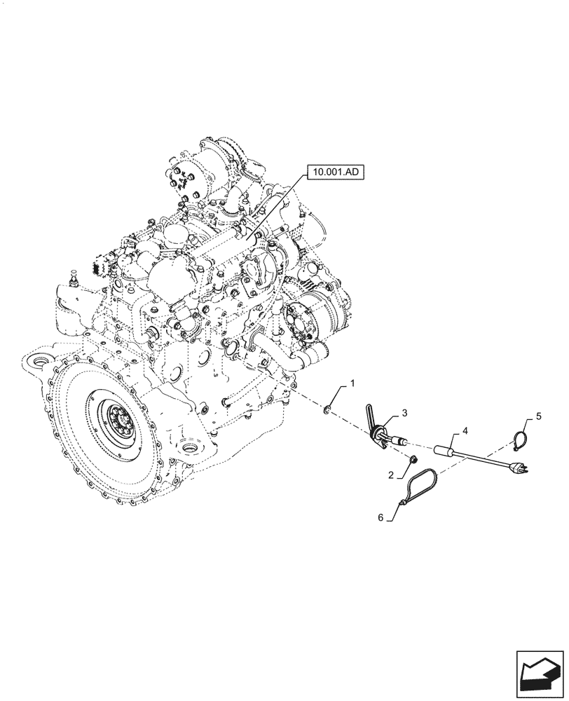 Схема запчастей Case SR270 - (55.202.AE[02]) - 220V BLOCK HEATER (55) - ELECTRICAL SYSTEMS