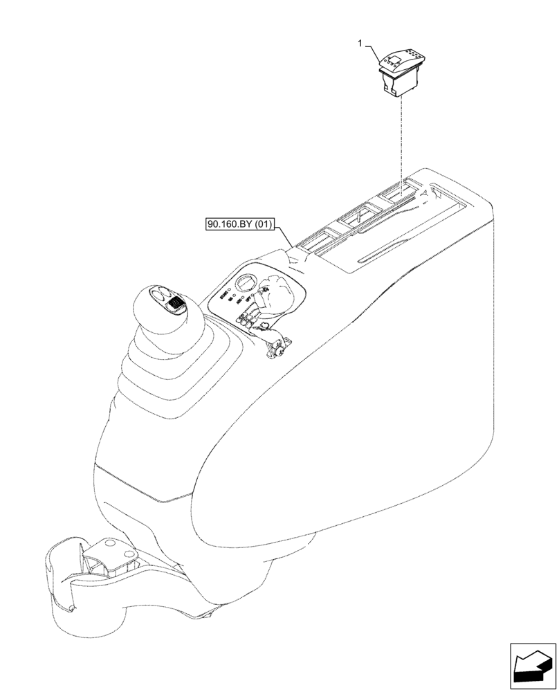 Схема запчастей Case CX300D LC - (55.524.AB) - VAR - 481064 - SWITCH, BOOM, SAFETY VALVE (55) - ELECTRICAL SYSTEMS