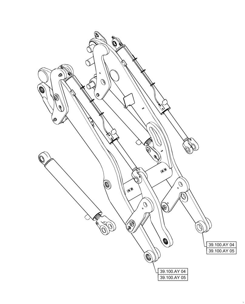 Схема запчастей Case 621F - (00.000.39[03]) - PICTORIAL INDEX - FRONT LOADER, XT (00) - GENERAL & PICTORIAL INDEX