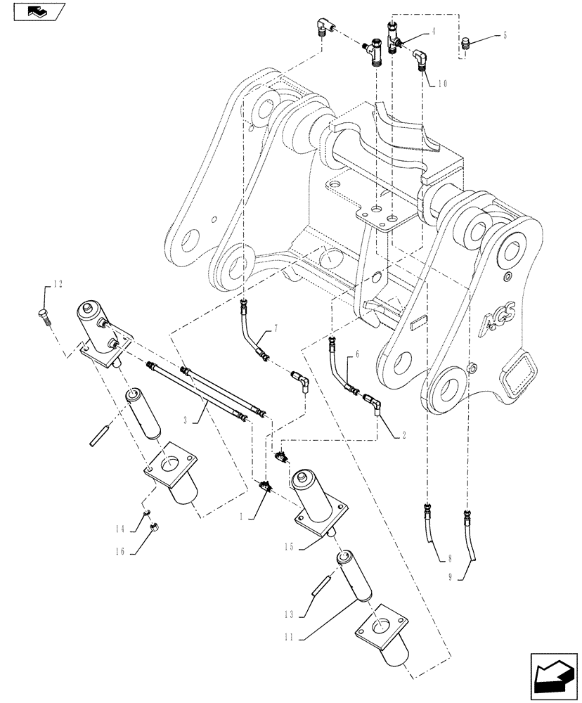 Схема запчастей Case 721F - (82.300.AX[03]) - HYDRAULIC COUPLER, XT, ACS (82) - FRONT LOADER & BUCKET