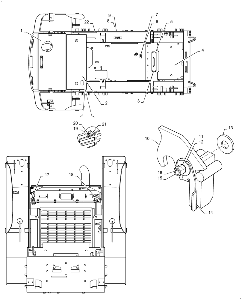 Схема запчастей Case 430 - (09-14) - CHASSIS (09) - CHASSIS