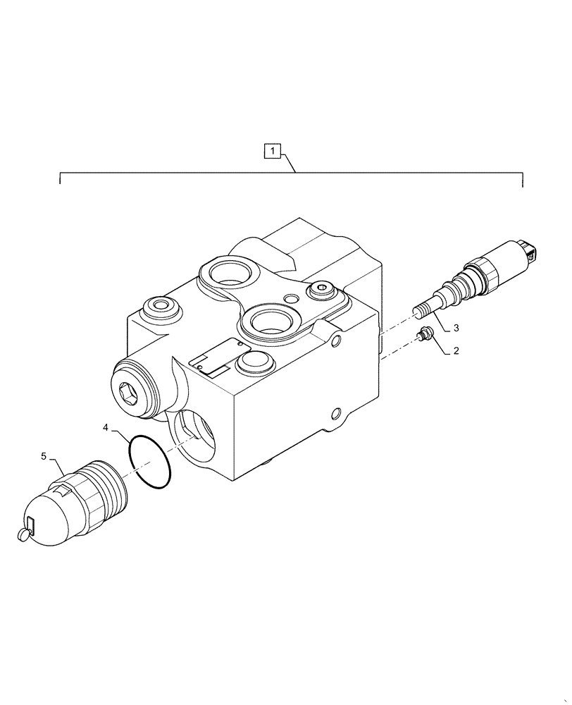 Схема запчастей Case 721F - (35.701.BQ) - RIDE CONTROL VALVE ASSEMBLY (35) - HYDRAULIC SYSTEMS