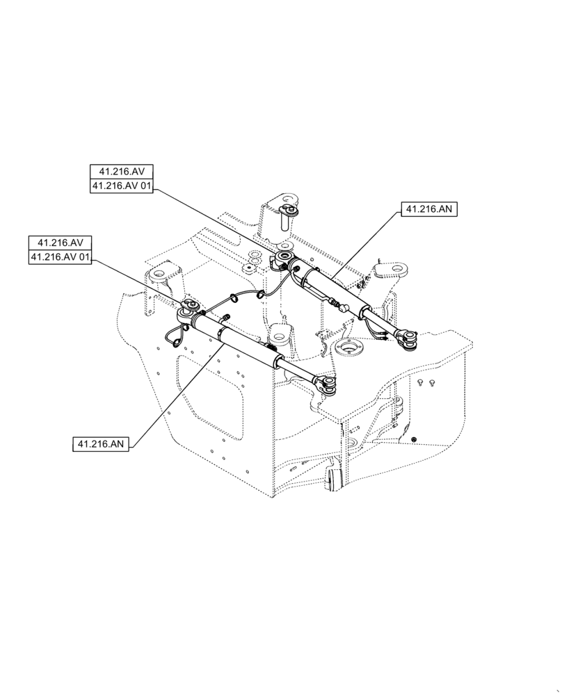 Схема запчастей Case 621F - (00.000.41[02]) - PICTORIAL INDEX - STEERING (00) - GENERAL & PICTORIAL INDEX