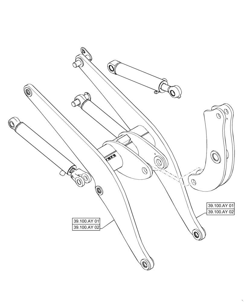 Схема запчастей Case 721F - (00.000.39[02]) - PICTORIAL INDEX - FRONT LOADER, Z-BAR & XR (00) - GENERAL & PICTORIAL INDEX