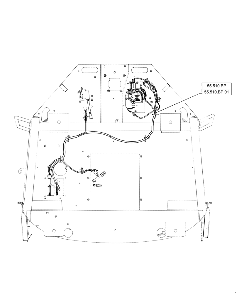 Схема запчастей Case 621F - (00.000.55[02]) - PICTORIAL INDEX - ELECTRICAL SYSTEMS (00) - GENERAL & PICTORIAL INDEX