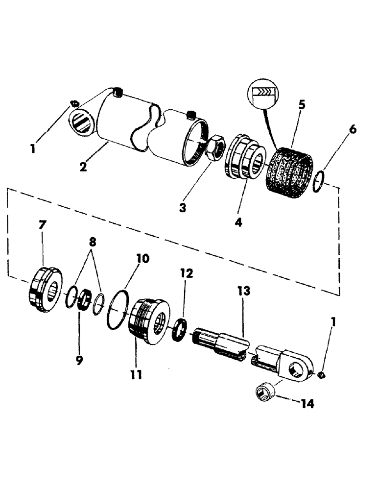 Схема запчастей Case 35EC - (125) - WRIST-O-TWIST CYLINDER, (6.25" ID X 4.46" STROKE) (07) - HYDRAULIC SYSTEM