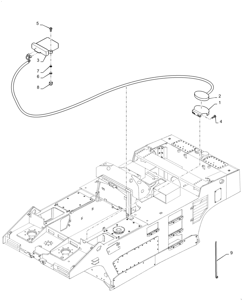 Схема запчастей Case PT240 - (55.991.AA) - TELEMATIC SYSTEM INSTALLATION (55) - ELECTRICAL SYSTEMS