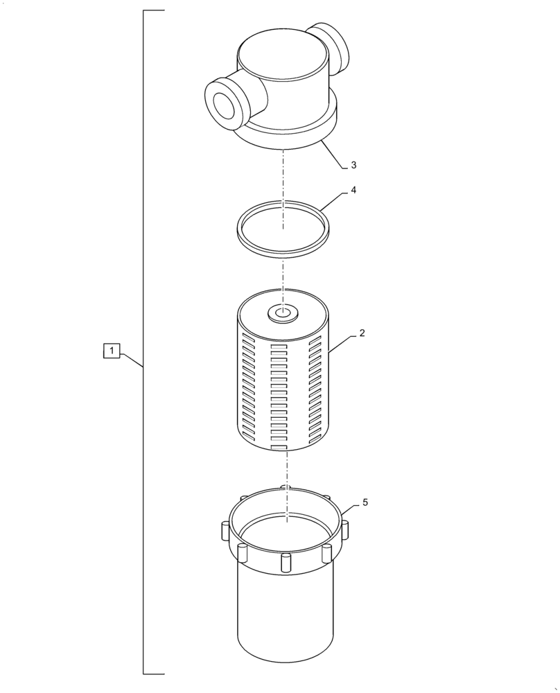 Схема запчастей Case DV210C - (39.500.AQ[04]) - WATER FILTER ASSEMBLY (39) - FRAMES AND BALLASTING