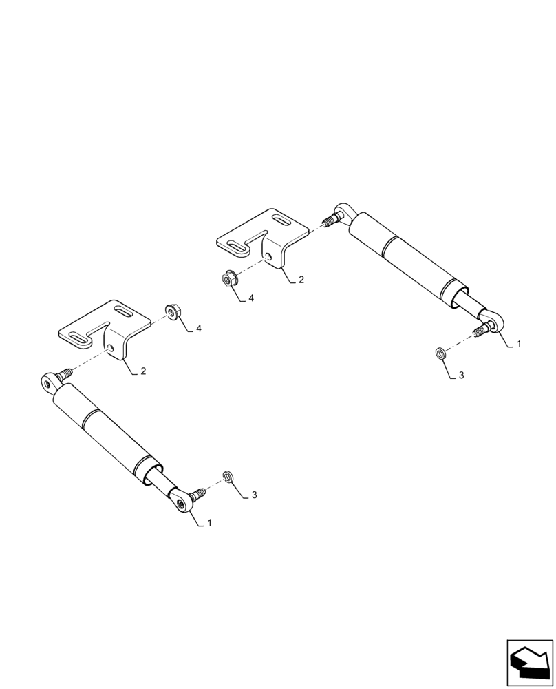 Схема запчастей Case TR270 - (29.200.AI[01]) - SELF CENTERING DAMPER CONTROL (29) - HYDROSTATIC DRIVE