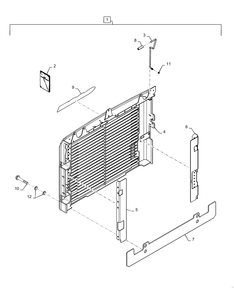 Схема запчастей Case TR310 - (88.100.90[13]) - DIA KIT, HEAVY DUTY REAR DOOR (88) - ACCESSORIES