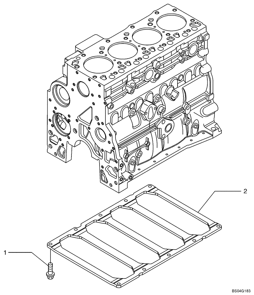 Схема запчастей Case 521D - (02-28) - CYLINDER BLOCK (02) - ENGINE