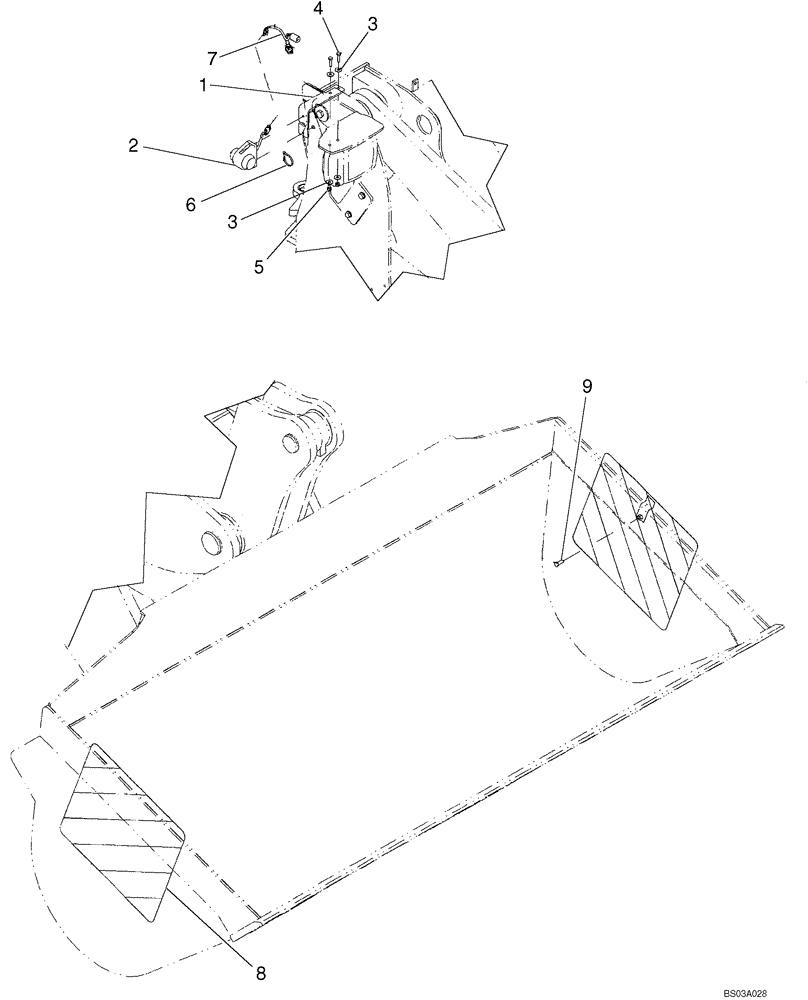 Схема запчастей Case 521D - (04-31) - LIGHTS - SIDE MARKER WARNING (04) - ELECTRICAL SYSTEMS