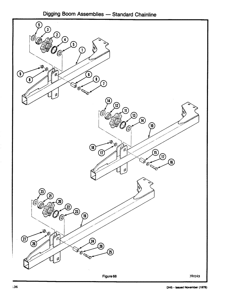 Схема запчастей Case DH5 - (136) - DIGGING BOOM ASSEMBLIES - STANDARD CHAINLINE (89) - TOOLS