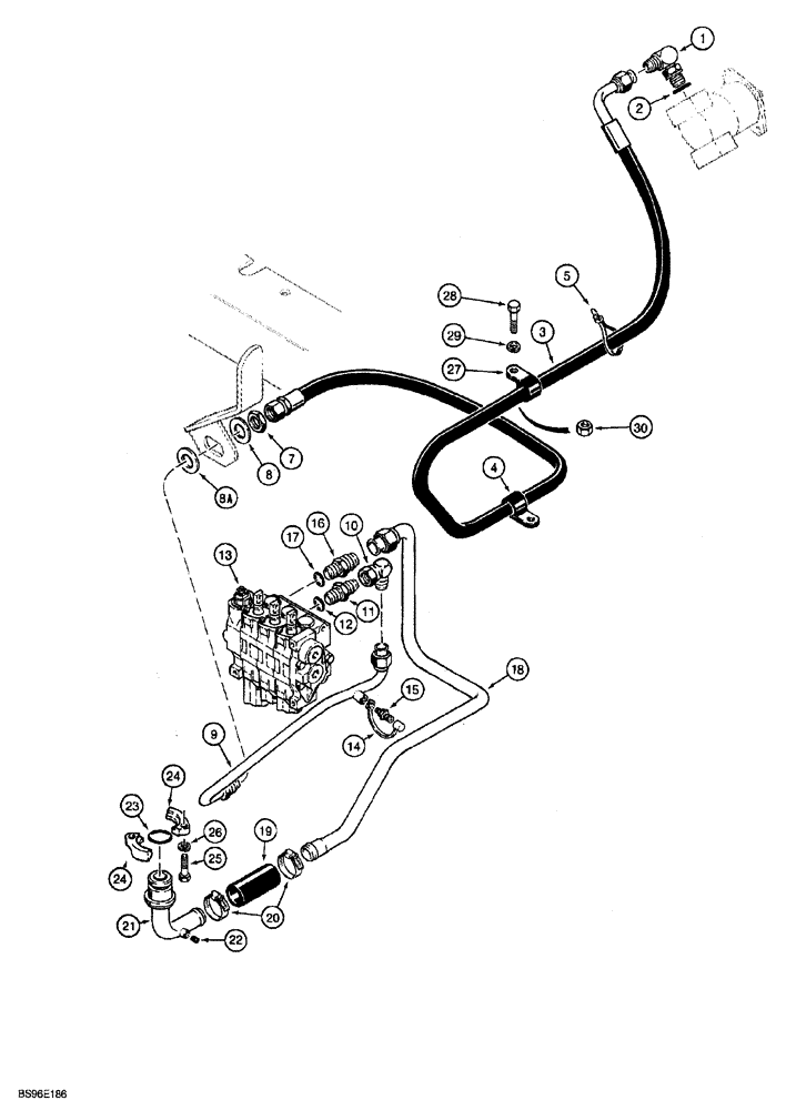 Схема запчастей Case 850G - (8-08) - EQUIPMENT HYDRAULIC CIRCUIT - PUMP TO CONTROL VALVE AND RESERVOIR (07) - HYDRAULIC SYSTEM