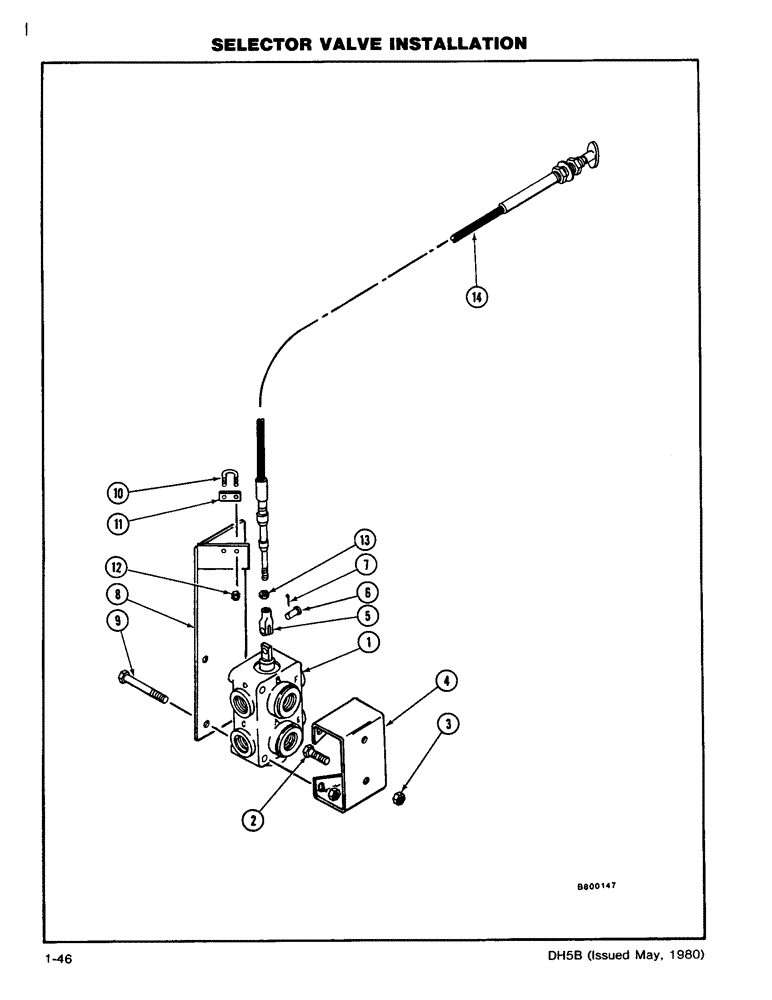 Схема запчастей Case DH5 - (1-46) - SELECTOR VALVE INSTALLATION (35) - HYDRAULIC SYSTEMS