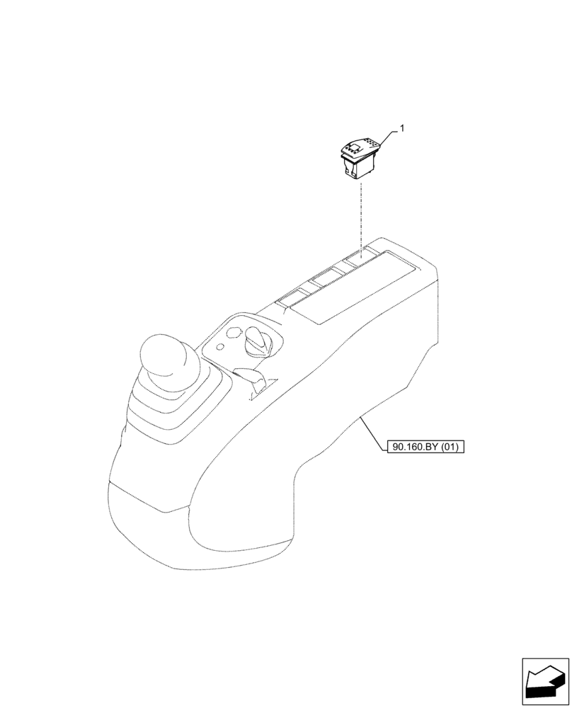 Схема запчастей Case CX250D LC - (55.524.AB) - VAR - 481064 - SWITCH, BOOM, SAFETY VALVE (55) - ELECTRICAL SYSTEMS