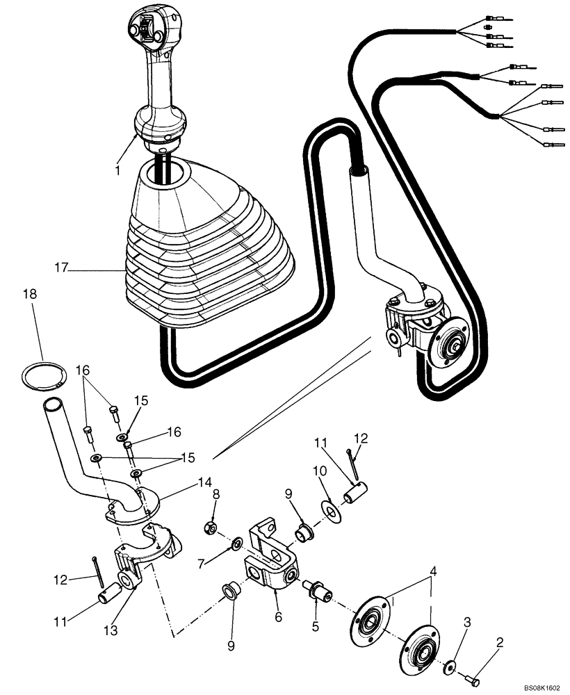 Схема запчастей Case 580M - (09-02) - CONTROLS - LOADER CLAM (09) - CHASSIS/ATTACHMENTS