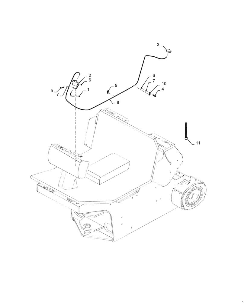 Схема запчастей Case SV212 - (55.991.01) - TELEMATIC SYSTEM MOUNTING (55) - ELECTRICAL SYSTEMS