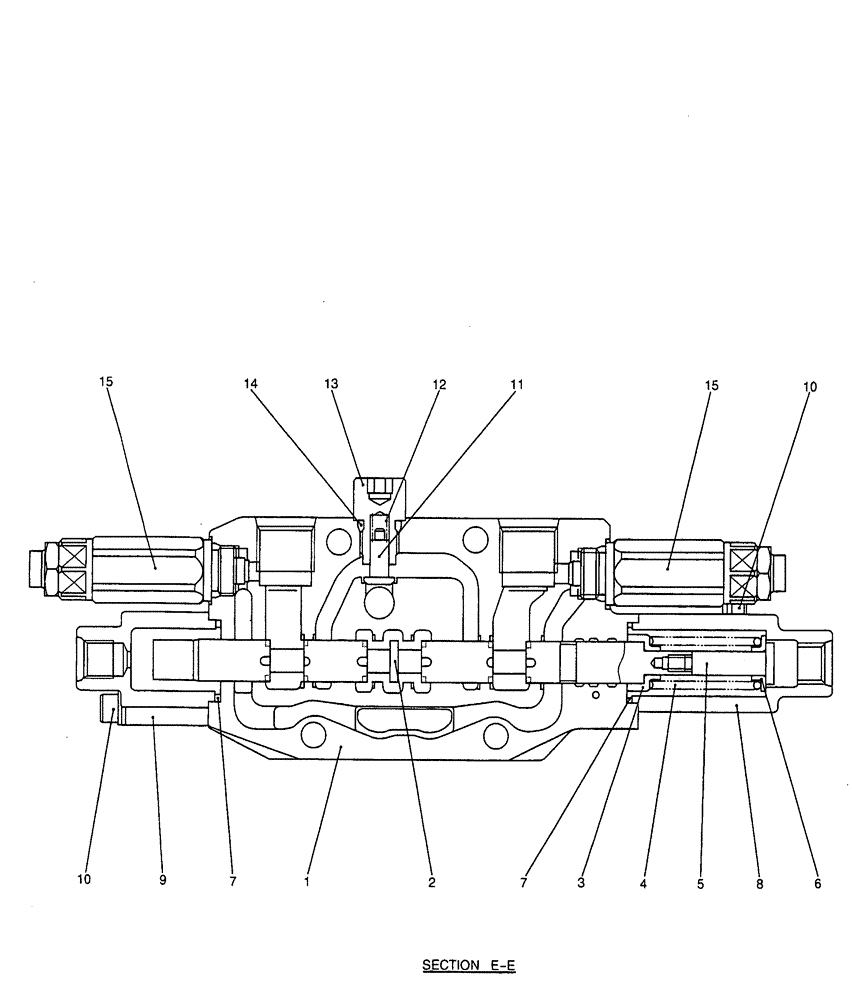 Схема запчастей Case CX50B - (08-007) - VALVE ASSEMBLY, CONTROL (SERVICE) ELECTRICAL AND HYDRAULIC COMPONENTS