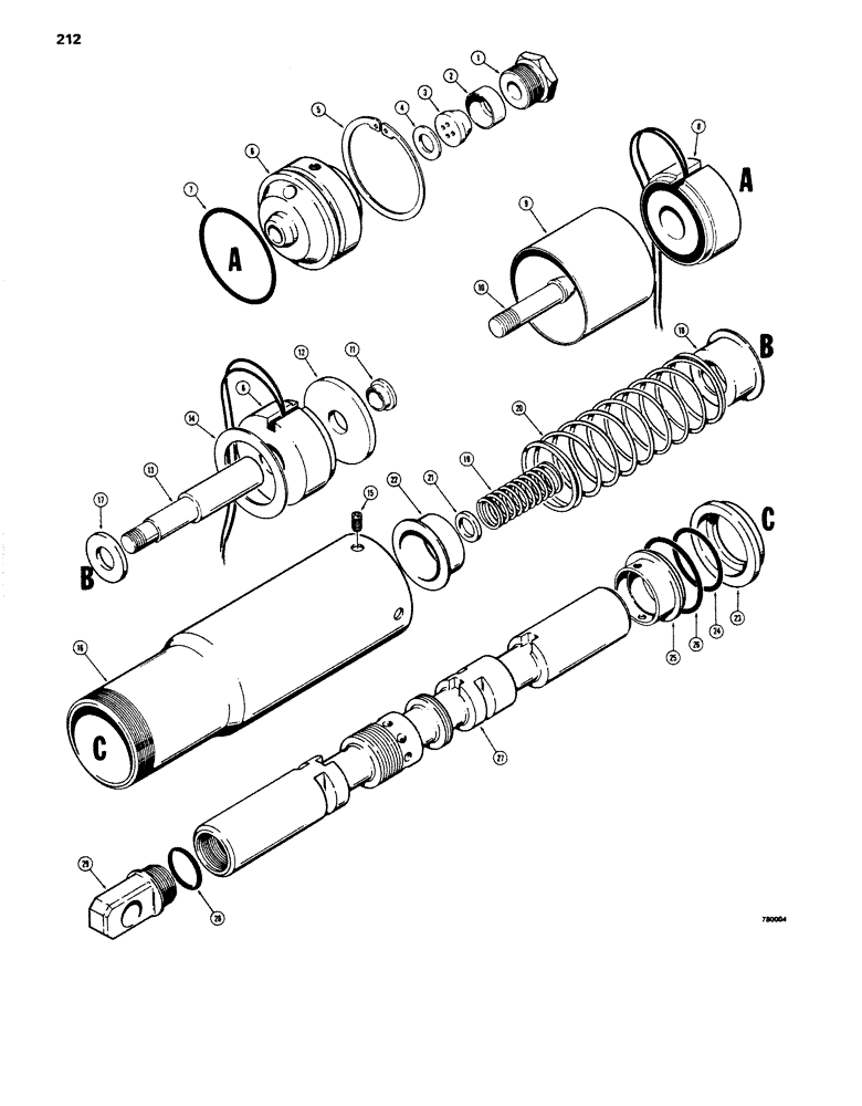 Схема запчастей Case W14 - (212) - L35318 LIFT SPOOLS (08) - HYDRAULICS