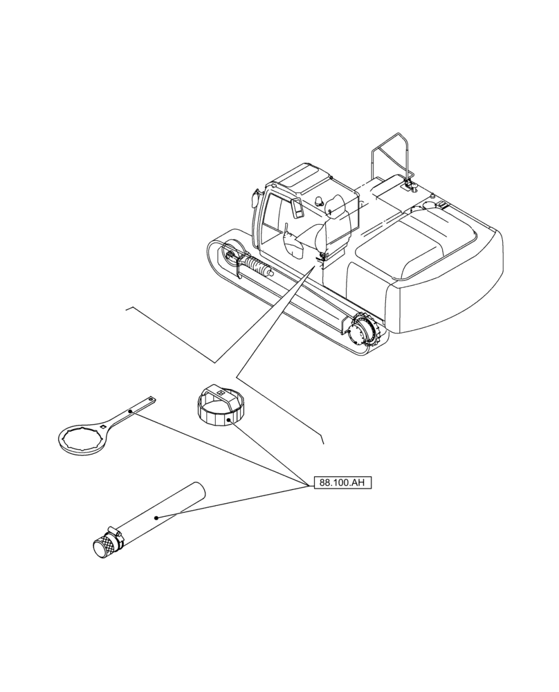 Схема запчастей Case CX250D LC LR - (88.000.00) - SECTION INDEX - ACCESSORIES (88) - ACCESSORIES
