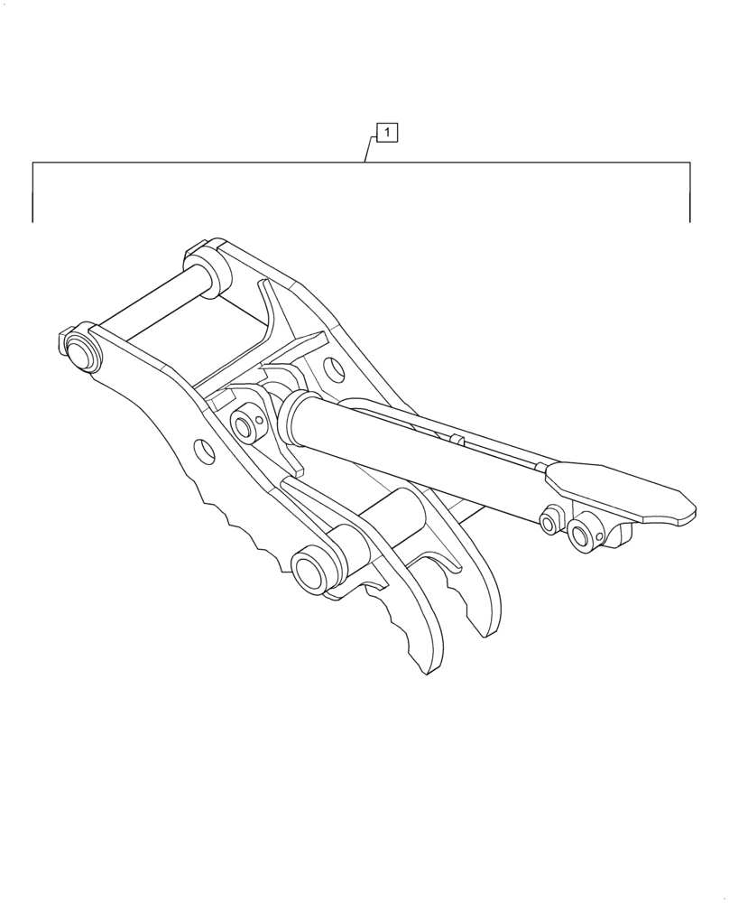 Схема запчастей Case CX36B - (84.100.AB[02]) - THUMB (84) - BOOMS, DIPPERS & BUCKETS